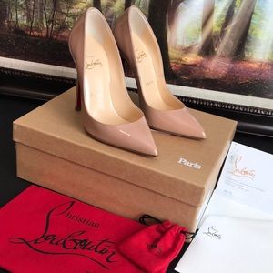 Christian Louboutin Pigalle 120 Patent Calf Nude